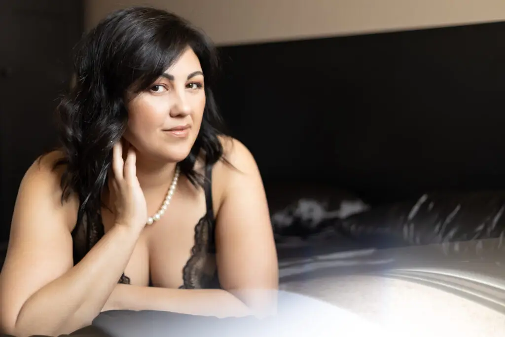 Photo de boudoir en lingerie